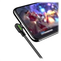 Mcdodo Night Elves Kątowy Kabel USB-C (90 st.) - 1.8 m - Czerń Tytanu