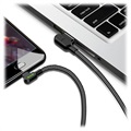 Mcdodo Night Elves Kątowy Kabel USB-C (90 st.) - 1.8 m - Czerń Tytanu