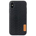Hybrydowe Etui Meleovo Serii Pattern do iPhone X, iPhone XS - Pyton
