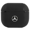 Skórzane Etui Mercedes-Benz Electronic Line - AirPods 3 - Czerń