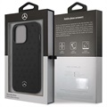 Skórzane Etui Mercedes-Benz Transparent Line - iPhone 13 Pro