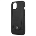 iPhone 13 Mini Mercedes-Benz Urban Line Skórzane Etui - Czarne