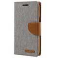 Samsung Galaxy J 3 - Portfel Goospery Canvas Diary, Szary