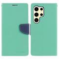 Etui-Portfel Mercury Goospery Fancy Diary Samsung Galaxy S24 Ultra - Niebieskozielony