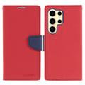 Etui-Portfel Mercury Goospery Fancy Diary Samsung Galaxy S24 Ultra - Czerwień