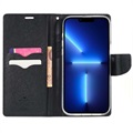 Etui-Portfel Mercury Goospery Fancy Diary iPhone 14 Pro Max - Czerń