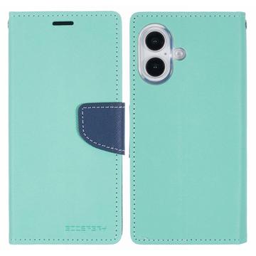 Etui-Portfel iPhone 16 Mercury Goospery Fancy Diary - Niebieskozielony