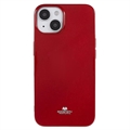 iPhone 14 Plus Etui z TPU Mercury Goospery Glitter - Czerwień