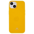 iPhone 14 Plus Etui z TPU Mercury Goospery Glitter - Żółty