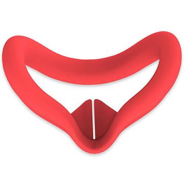 Meta Quest 3S VR Silikonowe etui z interfejsem na twarz - Czerwony