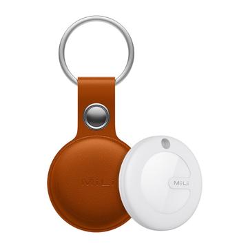 MiLi HD-P16 Bluetooth Tracker / lokalizator kluczy dla iOS ze skórzanym brelokiem