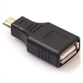 Adapter MicroUSB / USB 2.0 OTG - Czarny