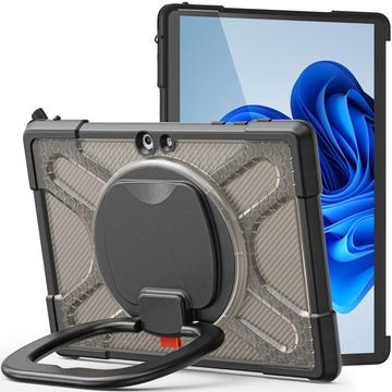 Etui Microsoft Surface Go/Go 2/Go 3 Heavy Duty 360 - przezroczysta czerń