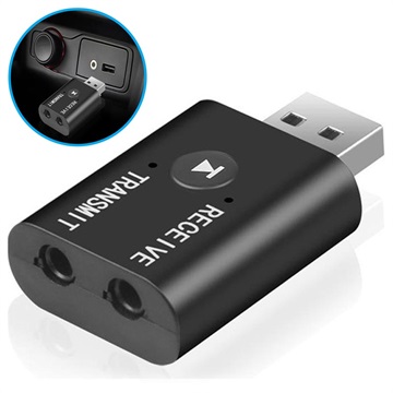 Mini Nadajnik / Odbiornik Audio Bluetooth YET-TR6 - USB-A, 3.5mm