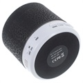 Mini Głośnik z Mikrofonem i Światłami LED A9 z Bluetooth - Popękana Czerń