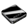 Szybki Mini Powerbank 10000mAh - 2x USB - Czarny