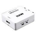 Mini Full HD 1080p Konwerter RCA AV / HDMI - Biały