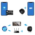 Domowa Magnetyczna Minikamera Bezpieczeństwa Full HD - WiFi, IP – Czarna