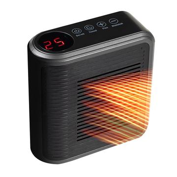 Mini przenośny termowentylator ze sterowaniem dotykowym - 800W - czarny
