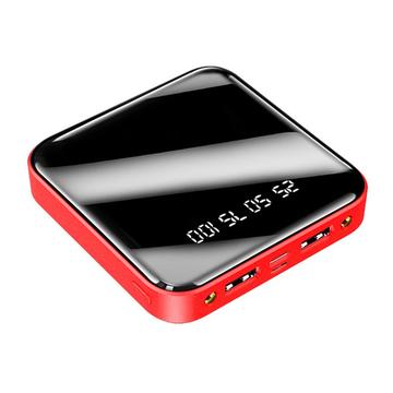 Mini Power Bank 20000mAh - 2x USB - Czerwony