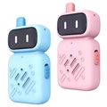Mini Robot Walkie Talkie dla Dzieci z Ładowalną Baterią - Błękit & Róż