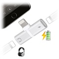 Mini Adapter 2-w-1 Lightning w Kształcie T - iPhone XS Max/XS/XR - Srebrny