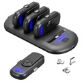 Miniaturowy Magnetyczny Powerbank - 4 X 1000mAh - Czarny