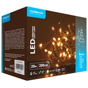 Modee C2004 Lampki choinkowe z 8 trybami - 20m - Ciepła biel