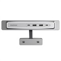 Tesla Model 3/Y Momax OneLink 4-Port USB Extension - Silver