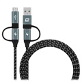 Uniwersalny kabel Momax OneLink 4-w-1 - USB-C, Micro USB, USB 2.0 - 1,2 m