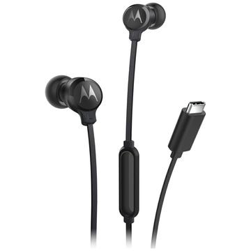 Przewodowe słuchawki douszne Motorola 3C-S USB-C - czarne