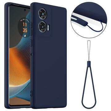 Motorola Edge 50 Fusion Etui z Płynnego Silikonu - kompatybilne z MagSafe - Ciemnoniebieski