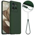 Motorola Edge 50 Etui z Płynnego Silikonu - kompatybilne z MagSafe - Ciemna Zieleń