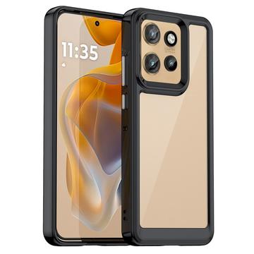 Motorola Edge 50 Neo/Moto S50 Pokrowiec Anti-Shock Hybrid - Czarny