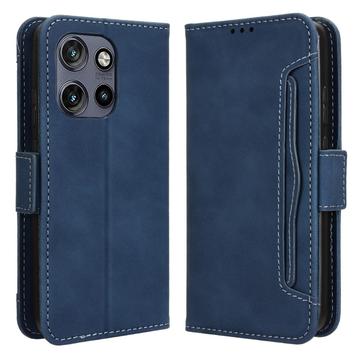 Motorola Edge 50 Neo/Moto S50 Etui z portfelem na karty - niebieskie