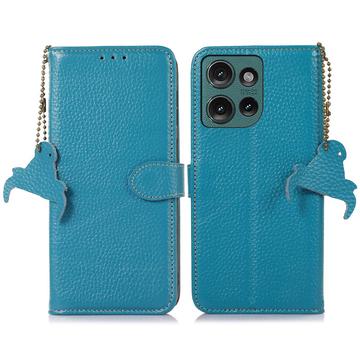 Motorola Edge 50 Neo Skórzane Etui z Portfelem z RFID