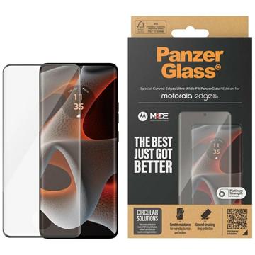 Szkło Hartowane PanzerGlass Ultra-Wide Fit EasyAligner Motorola Edge 50 Pro/50 Ultra - Czarna Krawędź
