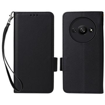 Motorola Edge 50 Ultra/Moto X50 Ultra Etui portfelowe z magnetycznym zamknięciem - czarny