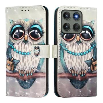 Motorola Edge 60 Pro Etui z Portfelem z Serii Wonder - Sowa