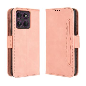 Motorola Edge 60 Pro Etui portfelowe na kartę - różowe
