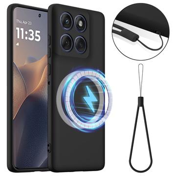 Motorola Edge 60 Pro Etui z Płynnego Silikonu - kompatybilne z MagSafe