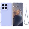 Motorola Edge 60 Pro Etui z płynnego silikonu z paskiem na rękę