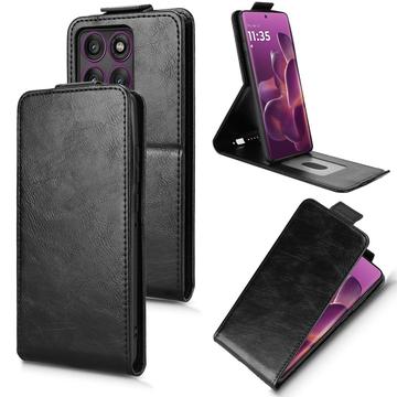 Motorola Edge 60 Pro Etui z klapką pionową i podstawką - czarny
