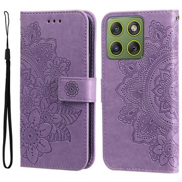 Motorola Edge 70 Etui z Portfelem z Serii Mandala - Fiolet