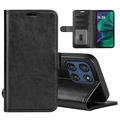 Motorola Moto G Stylus 5G (2025)/Edge 60 Stylus Etui portfelowe z magnetycznym zamknięciem - czarny