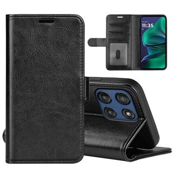 Motorola Moto G Stylus 5G (2025)/Edge 60 Stylus Etui portfelowe z magnetycznym zamknięciem - czarny