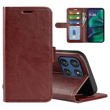 Motorola Moto G Stylus 5G (2025)/Edge 60 Stylus Etui portfelowe z magnetycznym zamknięciem - brązowy