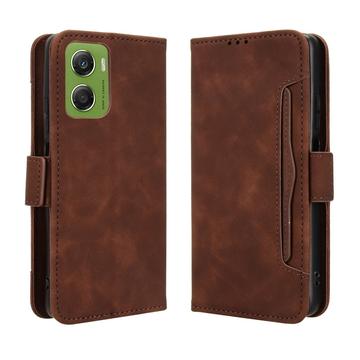 Etui portfelowe na karty Motorola Moto G06/G06 Power - brązowe