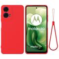 Motorola Moto G24 Power Etui z Płynnego Silikonu - Czerwień