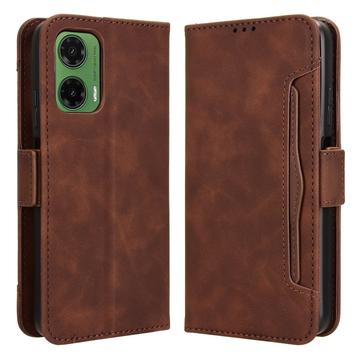 Etui portfelowe na karty Motorola Moto G35 - brązowe